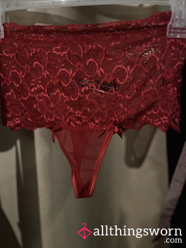 Sexy Red Lace Panties