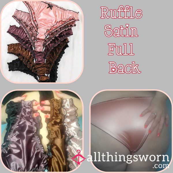 S**y Satin Ruffle Panties. What Will You Do With Them As Soon As You Unwrap Them?🖤