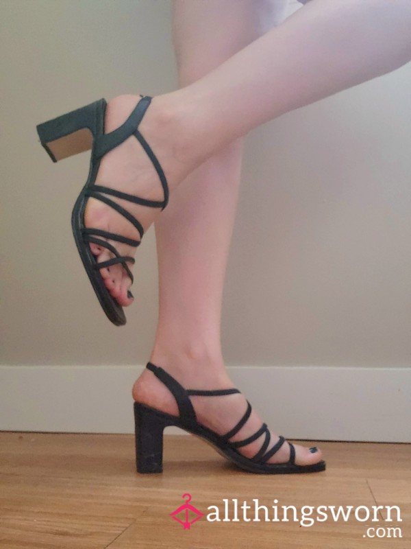 S**y Strap Ankle Gladiator Heels [Size 8 US W]