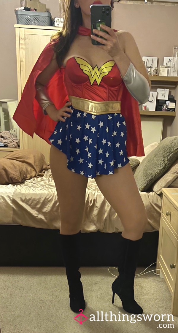 Sexy Wonder Woman Costume Worn Fancy Dress