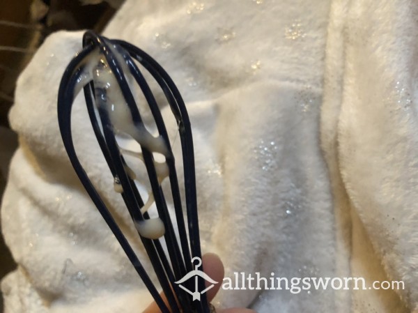 Silicone Whisk Filled With Cum - Pics & Vids Too!