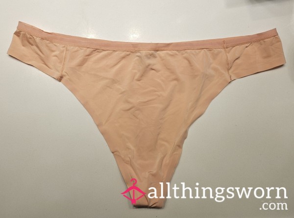 Silky Peach Thong