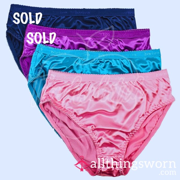 Silky, Satin Panties (S) | 2 Of 4 Pairs Available