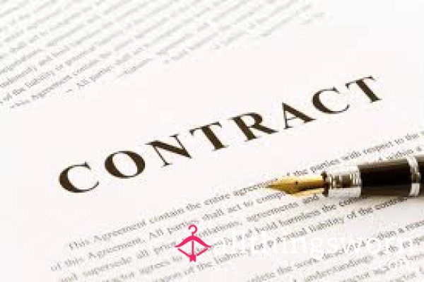 *Sissy Contract*Debt Contract*Blackmail*