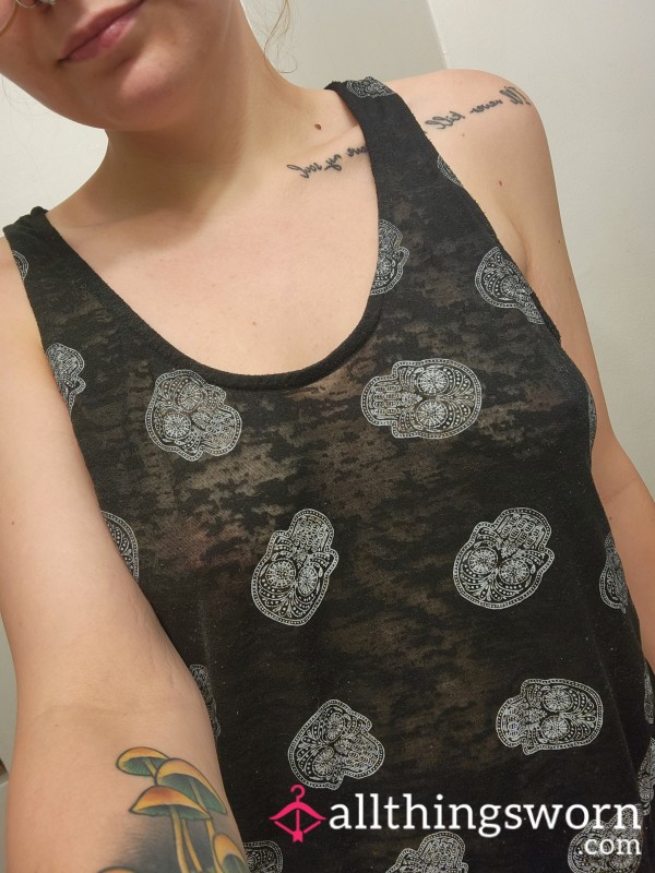 Skull T-Shirt, Semi-Transparent [M]