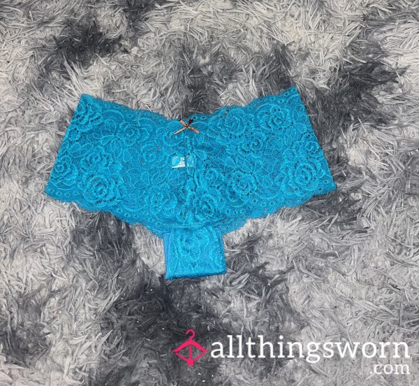 Sky Blue 💦Lace Triangle Panties Size 12