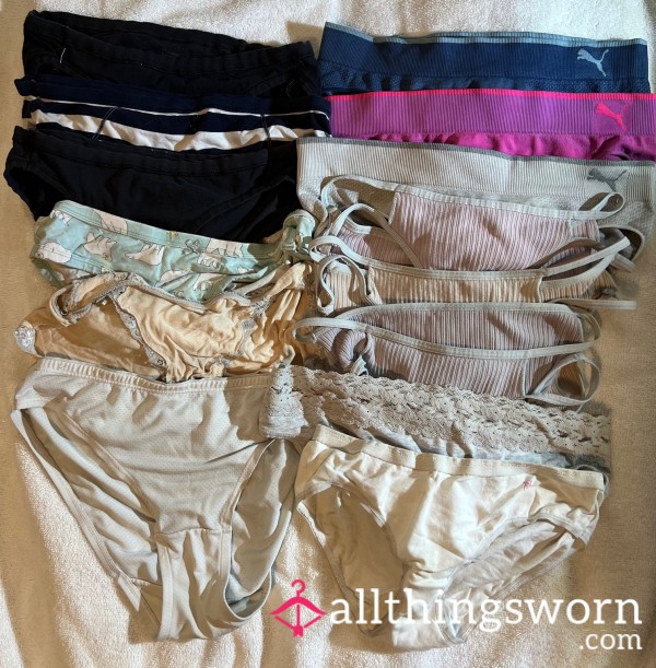 Small Or Extra Small Cotton Panties - What Makes Your Heart Race? Will Custom Wear 24-36 Hours Or Does A Sweaty Gym Session Get Your Motor Running?  How About Sweat & Perfume?