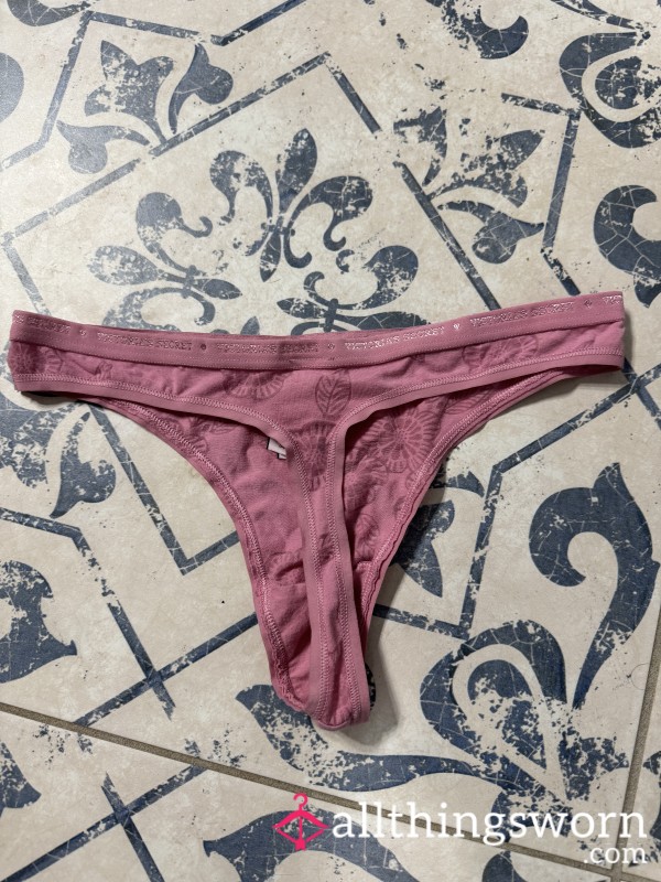 Small Pink Floral Thong