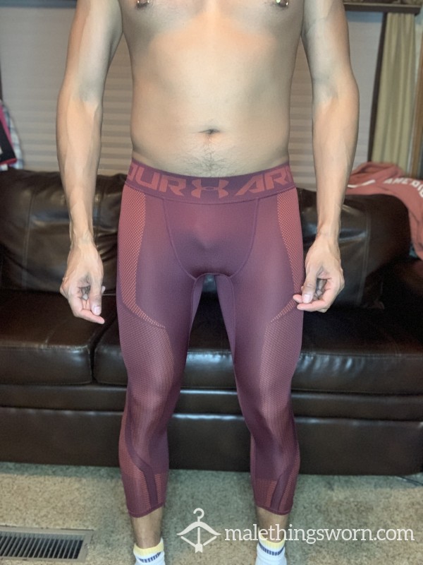 Small UA Maroon Tights