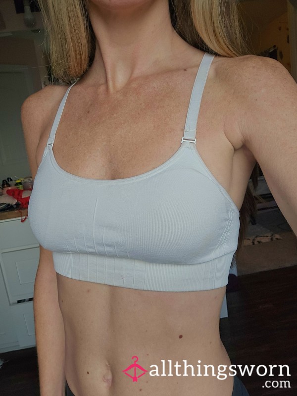 Small White Sports Bra