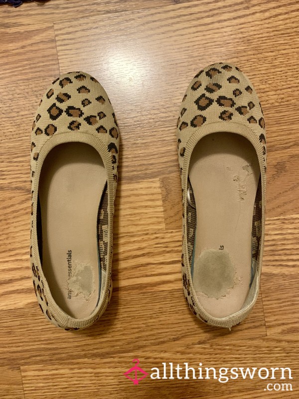 Smelly Leopard Print Flats