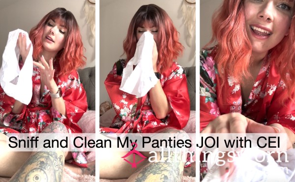 Sniff And Clean My Panties JOI With CEI