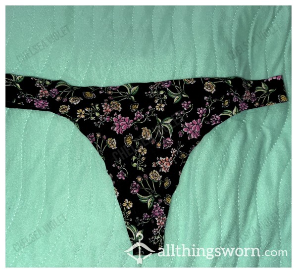 Soft Floral Thong