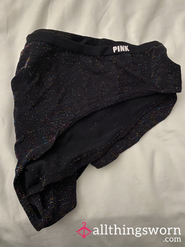 Sparkly Black Pink VS Panties