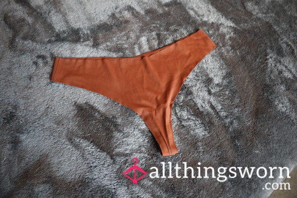 Soft Copper Seamless Thong Size S