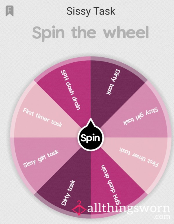 Spin The Wheel - Sissy Style 💁🏻‍♀️