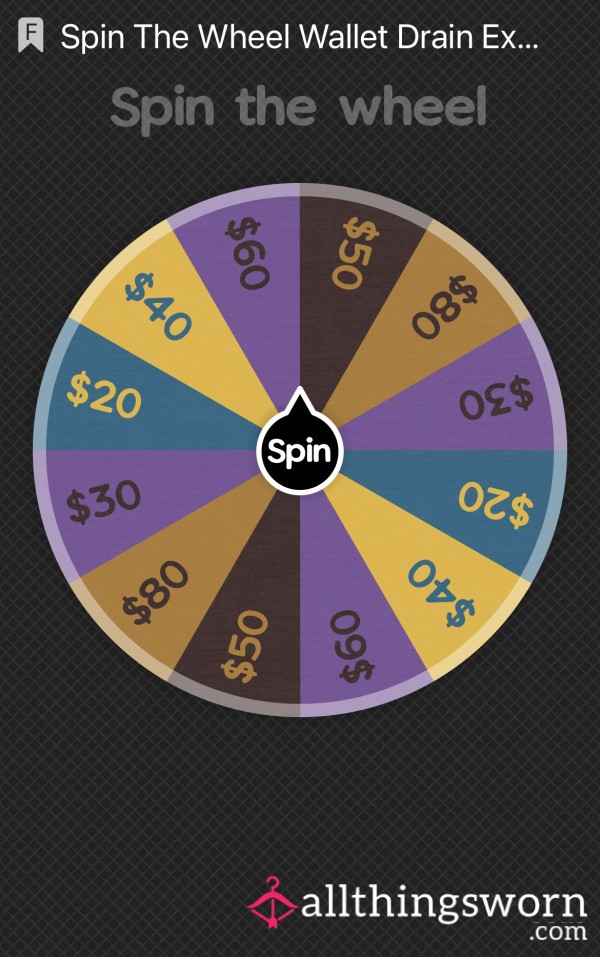 Spin The Wheel Wallet Drain Experience