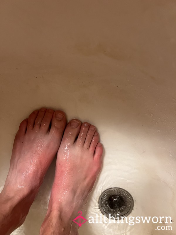 Splish Splash Feet In The Shower