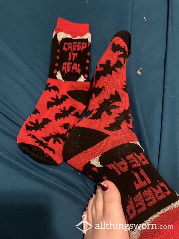 Sp**ky Halloween Socks. 48 Hour Wear