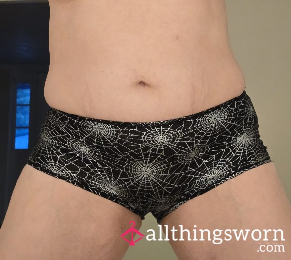 🕸️Sp**ky Spiderweb Boyshorts!🖤