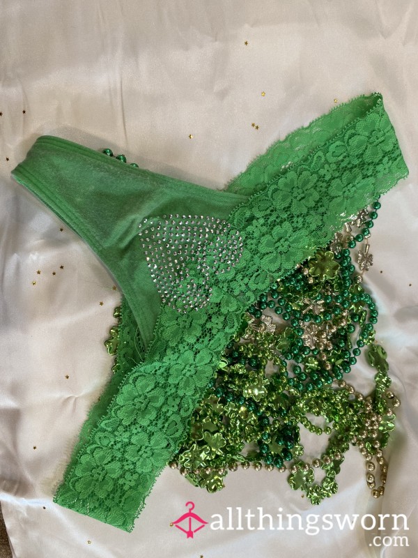 St. Patty's Day Party Thong! Well Worn