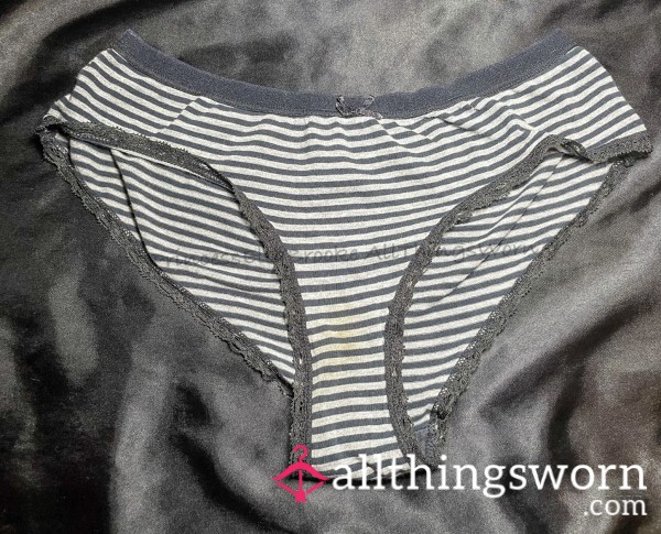 Stained Striped Panties