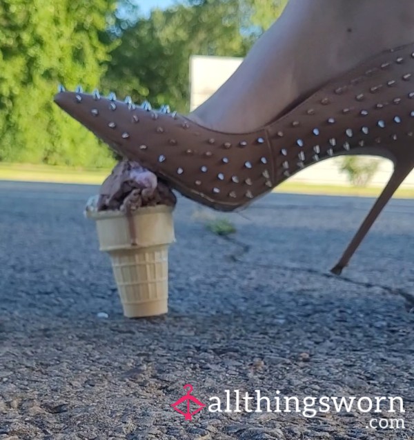 Stepping On Ice Cream Cone