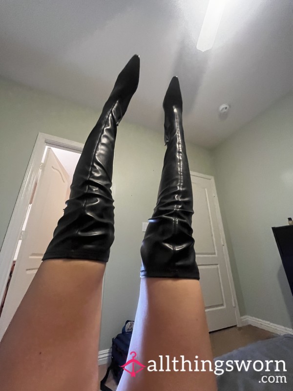 Steve Madden Over The Knee Leather Boots