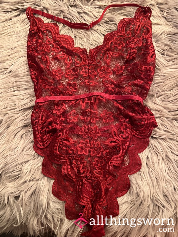 Strappy Red Bodysuit ❤️