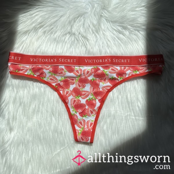 Strawberry Dreams VS Logo Cotton Thong