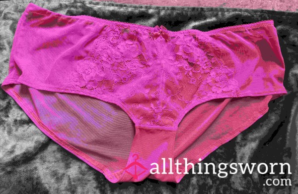 Super Smelly Pink Lace Knickers