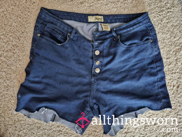 Super Well Worn, Size 16 Denim Cut Off Shorts!!