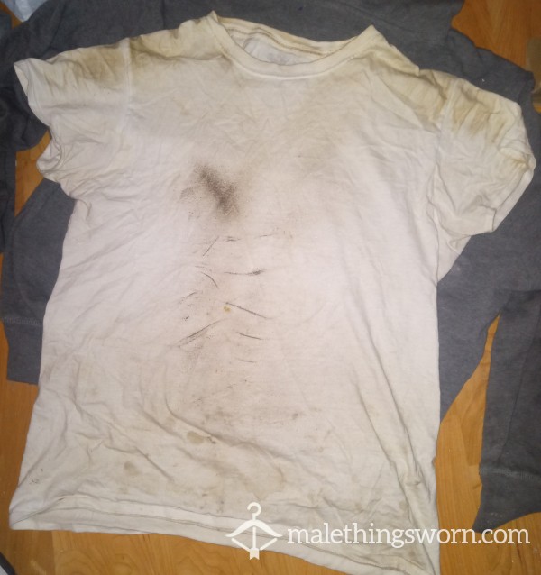 Sweated Out White Shirt