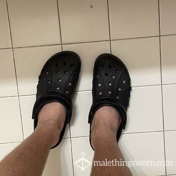 Sweaty Crocks Worn Barefoot Size 13