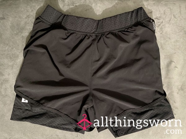 💦 Sweaty Polyester Gym Shorts 💦