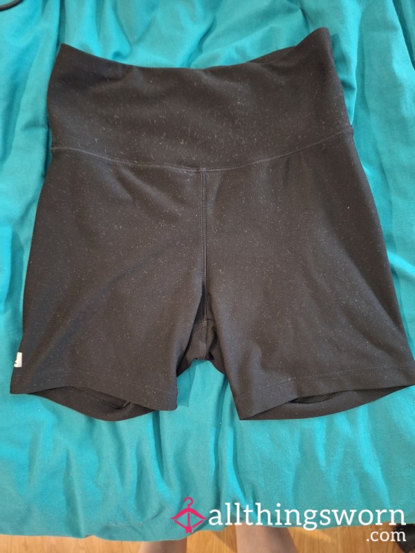 Sweaty Worn Black Cycling Shorts (size S)