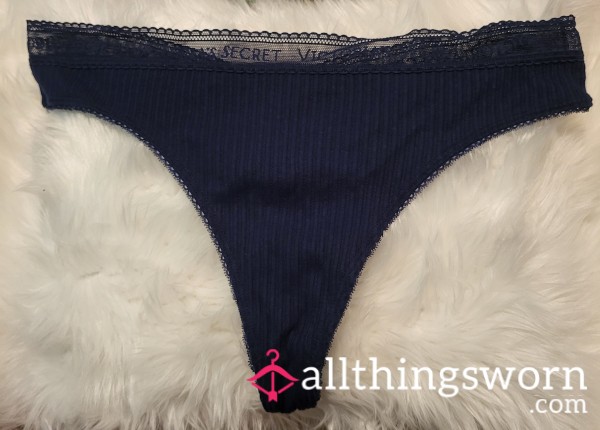 T7: XL Blue VICTORIA SECRET Thong