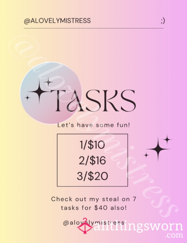 Tasks!