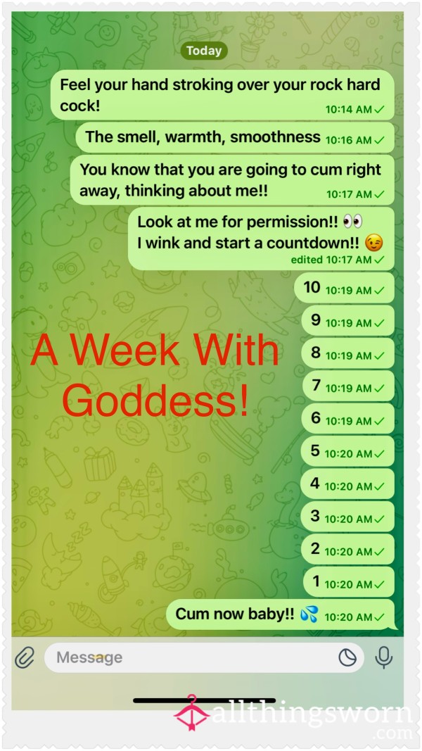 Tasks From A Goddess-I Give, You Obey!!