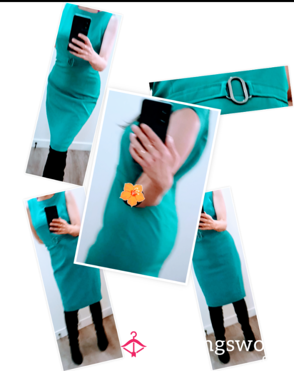 ~Teal Green Business Style Dress~