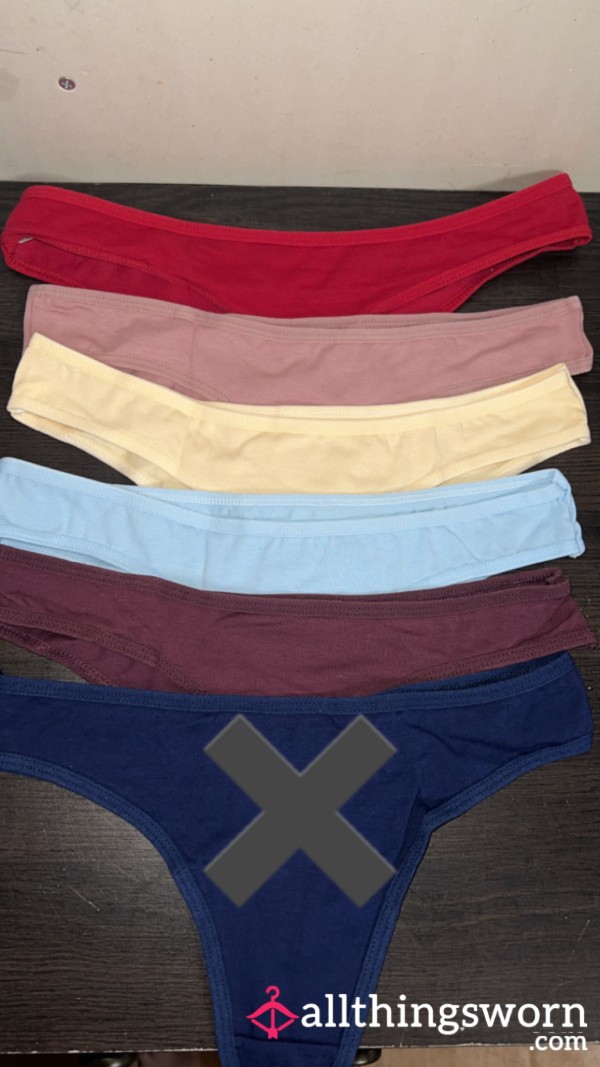 Thongs: 6 Colors