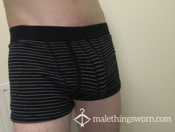 Tight Black Striped Boxers