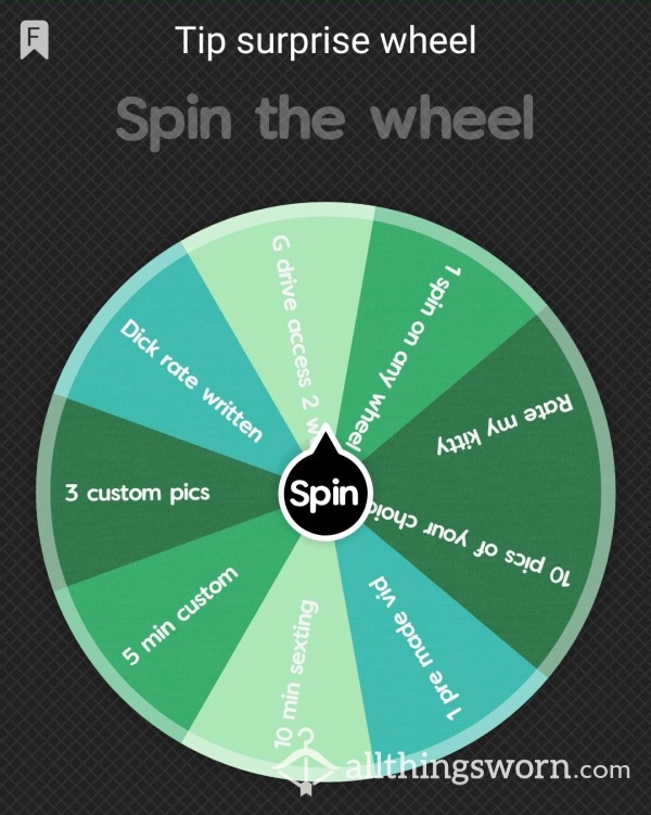 Tip Me For A Surprise Spin