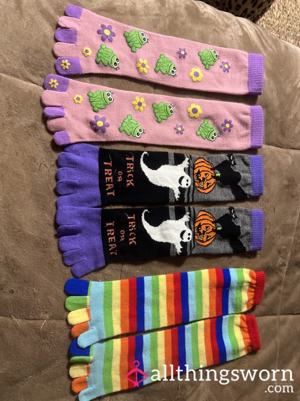 Toe Socks Pick Your Pair Comes With Seven Day Wear