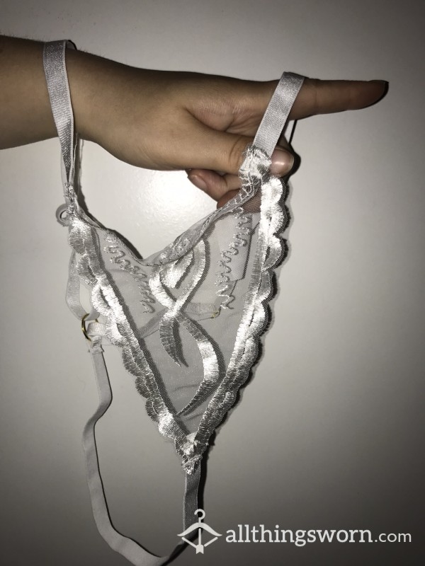 Transparent Silky Lace G-String