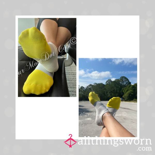 🚨 Travel Deal 🚨 Yellow Workout Socks