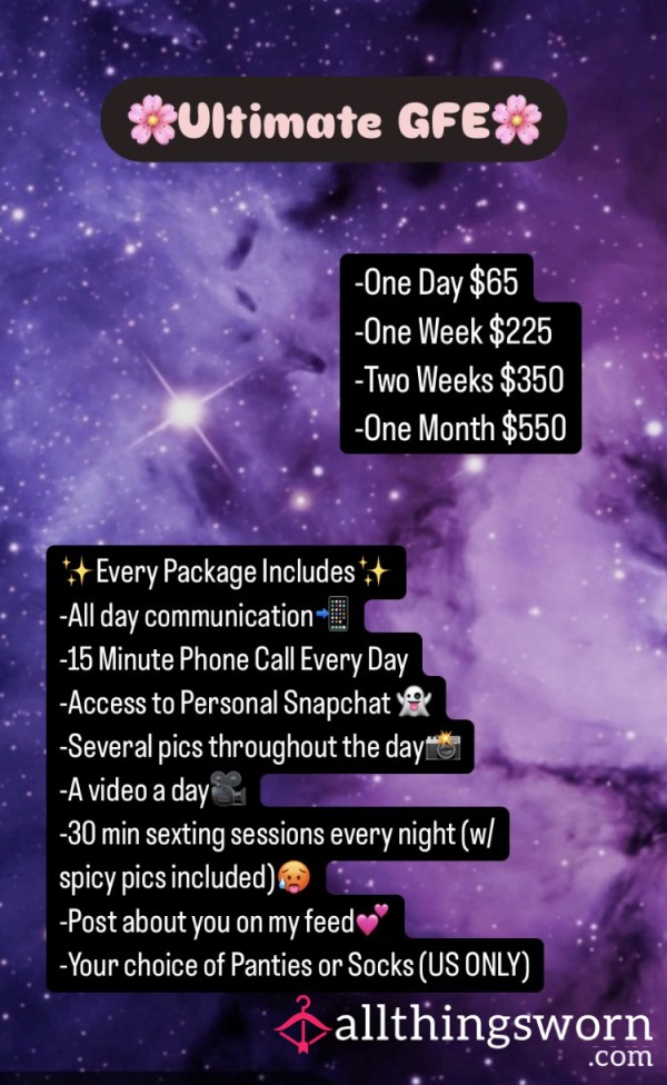 Ultimate GFE Packages