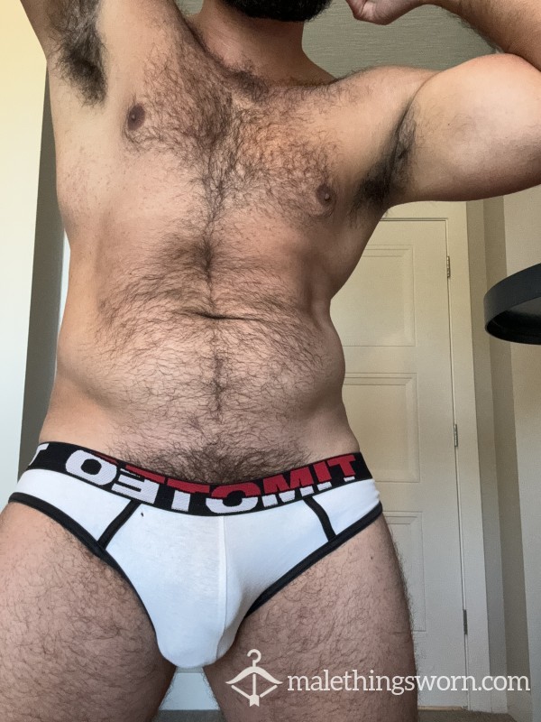 Used At Gym White Jock