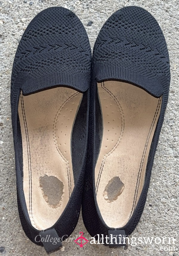 Used Black Flats ! ( Free Shipping )
