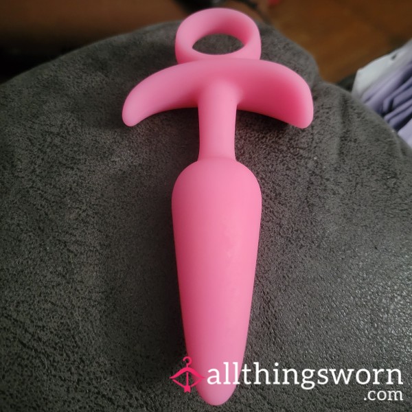 Used Butt Plug / Anal Sex Toy - Glow In The Dark T-handle
